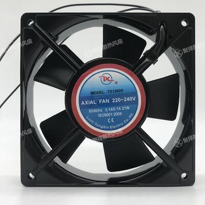 议价原装TX同鑫TX12025220V0.14A21W12CM12025滚珠散热风扇