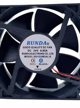 议价RUNDARD1238B24L-S1203824V0.65A12厘米变频器风机散热风扇