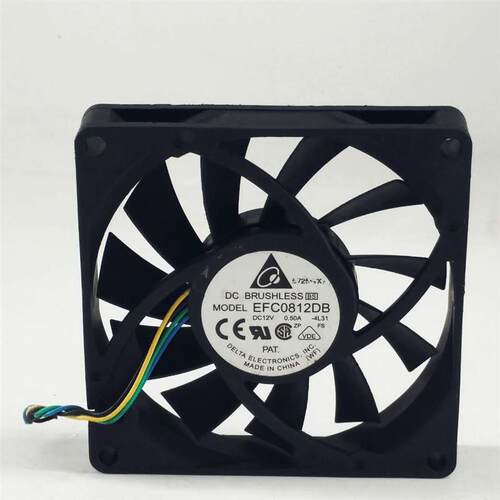 议价台达EFC0812DB8cm12V0.5A4线PWM温控调速机箱大风量散热风扇