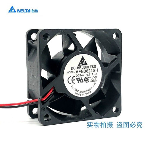 议价AFB0624SH dc24v  0.21a 6025双滚珠大风量24V变频器散热风扇