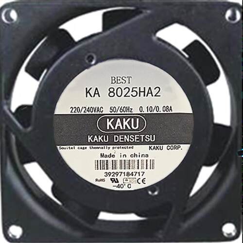 议价KAKU卡固KA8025HA2AC220V0.10A8025含油金属框轴流风机