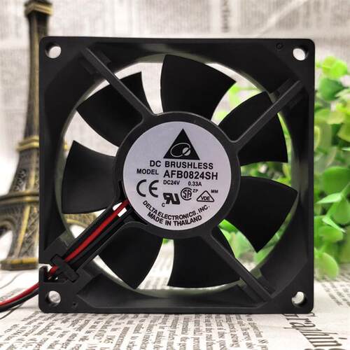 议价原装台达AFB0824SH802524V0.33A8CM大风量双滚珠变频器风扇