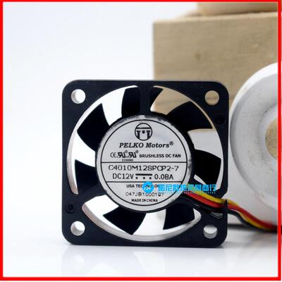 议价PELKOMotorsC4010M12SPCP2-712V0.08A4CM4010三线散热风扇