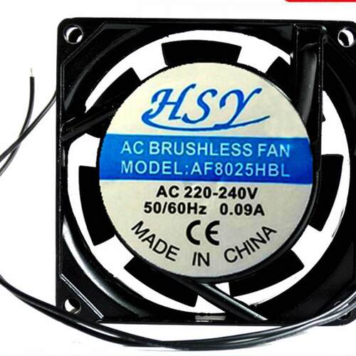 议价全新HSY8025220VAF8025HBL/HSL铜线滚珠轴承铝合金散热风扇8c