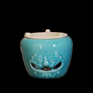 复古小火炉炭炉煮茶炉兽面炉工夫茶具家用陶瓷茶炉碳炉炭火炉煮茶