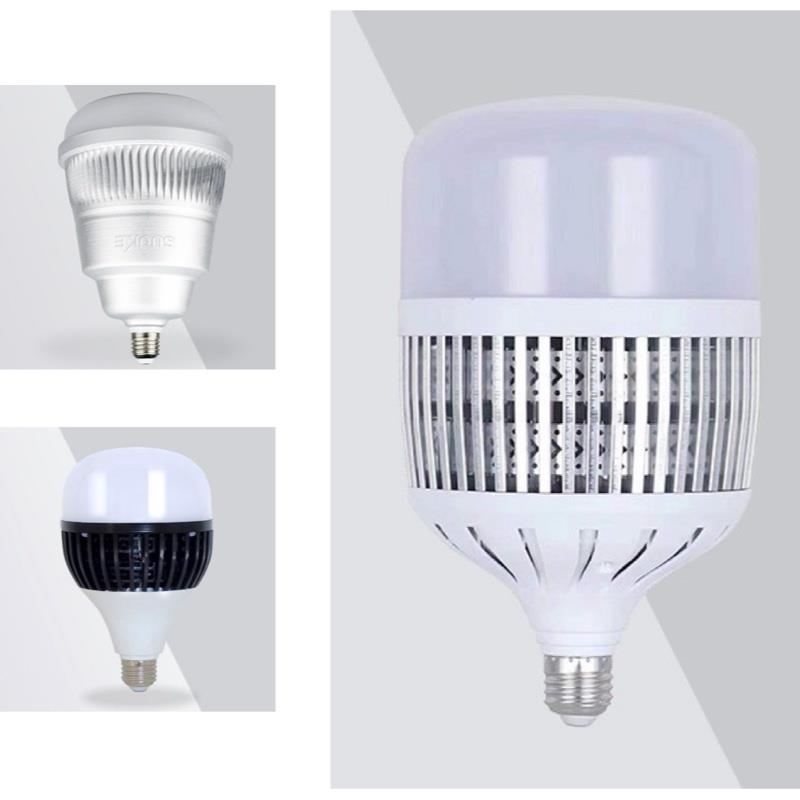 索科大功率灯泡螺口led节能家用E27超亮工地厂房车间照明灯150W