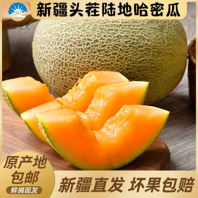 新疆吐鲁番头茬陆地西州蜜25号哈密瓜陆运包邮