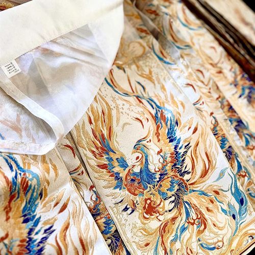 新品夏季【鸣煌】轻薄织金妆花马面裙新中式拼纱剪花裙子明制汉服