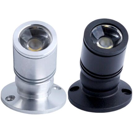 led微型迷你明装吸顶小射灯酒柜珠宝灯柜台彩色灯1W聚光灯3瓦12V