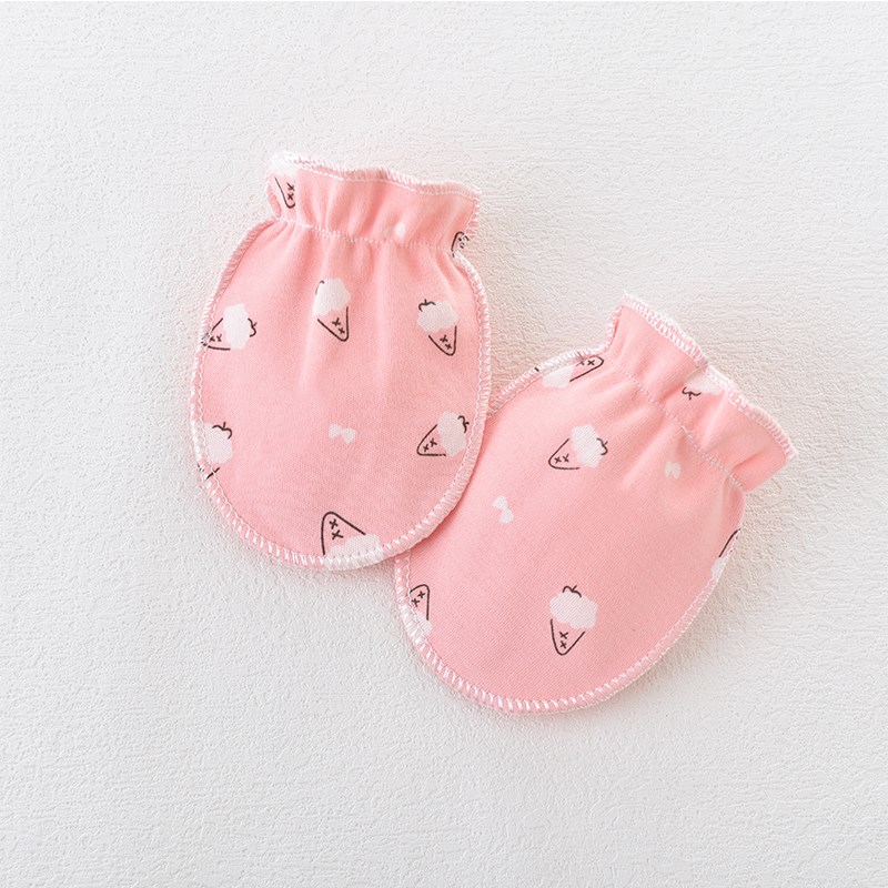 新生早产宝宝手套防抓脸神器春夏秋款可啃咬超小护手套包0-1个月