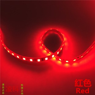 12V红光LED红色灯条5MM红光灯带红色3528红光灯条5MM超高亮120灯