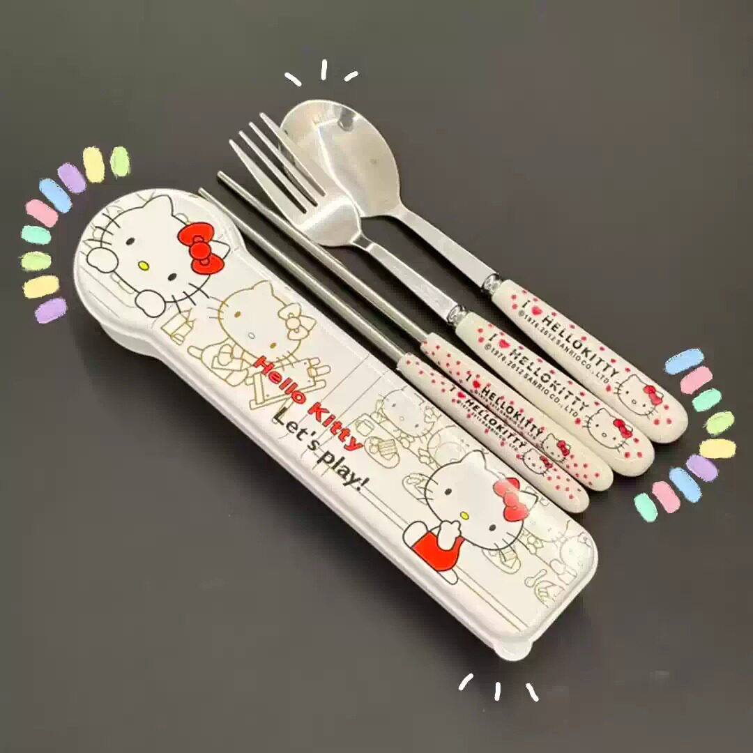 不锈钢食品级便携餐具套装含筷子