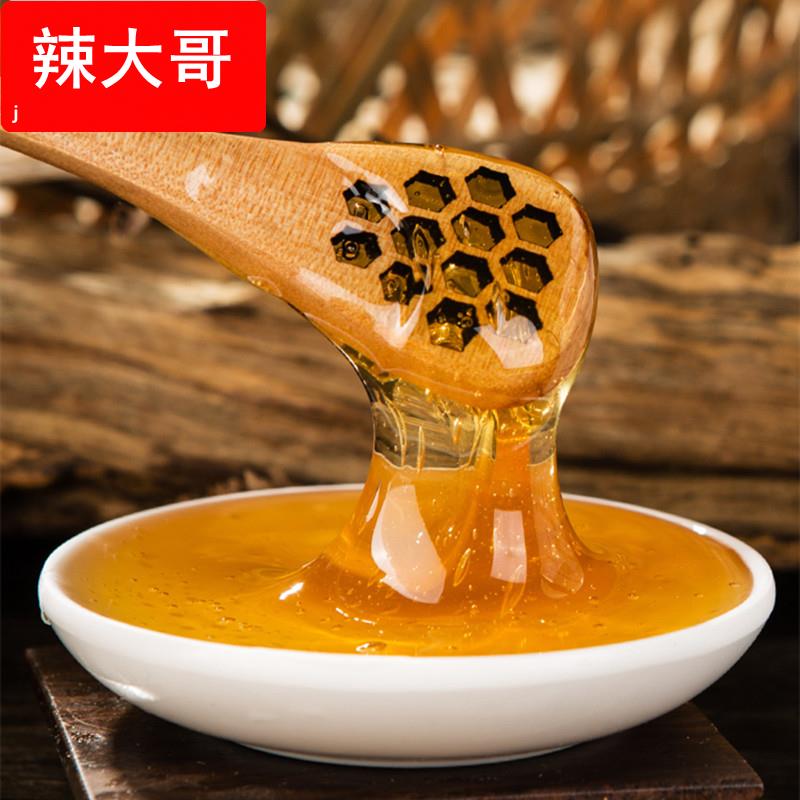 百花蜂蜜纯蜂蜜自然成熟烧烤调味冲饮500g挤压瓶装土蜂蜜源头工厂