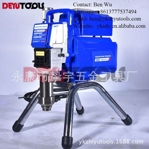 DF695语音播报轻便高压无气电动柱塞喷涂机乳胶漆涂料油漆喷漆机