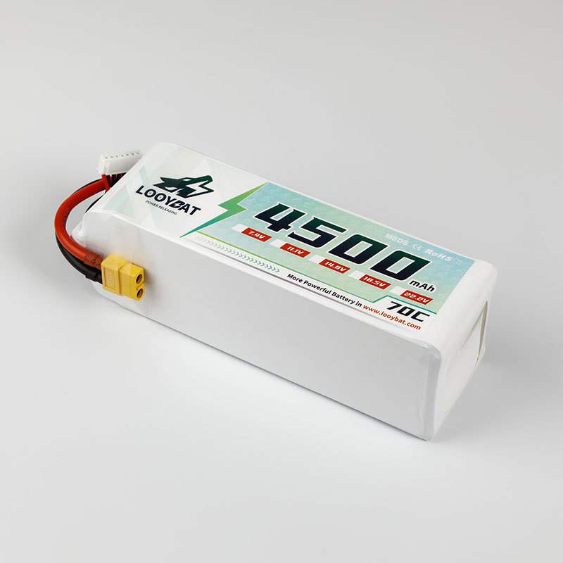 LOOYBAT4500mAh3S11.1V70C船模RC车模7050160航模电池高倍率