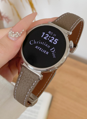 KLKL 适用华为GT6真皮watch5可调节磁吸手表带gt5女士4prowatchgt5新款腕表gt4progt3小蛮腰夏季专用腕带