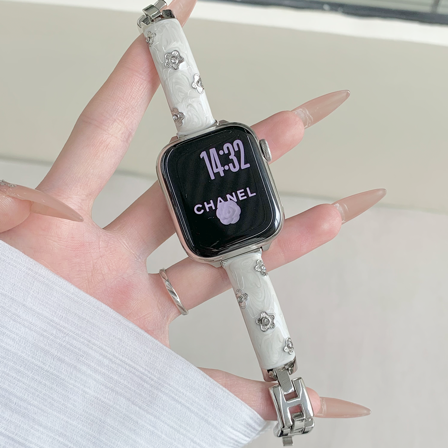 适用苹果iWatch滴胶中式国风表带