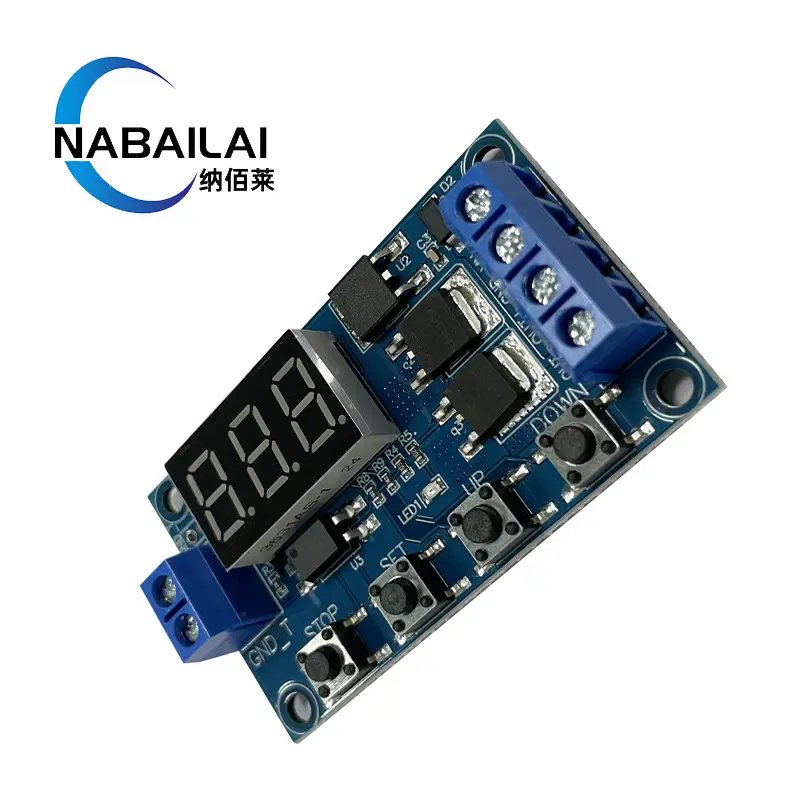 触发循环定时 开关电路 双mos管控制板代替继电器模块 12 24v