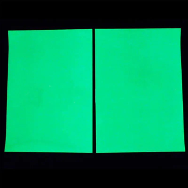 发光a4纸不干胶雕刻荧光墙纸标签背胶彩色激光喷绘夜光膜贴纸