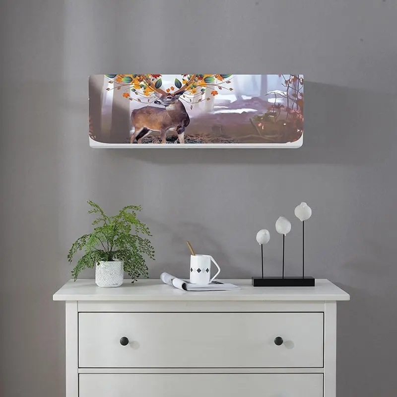 新款韩版布艺挂机罩卧室内机空调罩大1p匹壁挂式空调套防尘罩定制