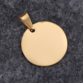 供应不锈钢牌 金属纪念品免费可定 景区圆形纪念挂饰