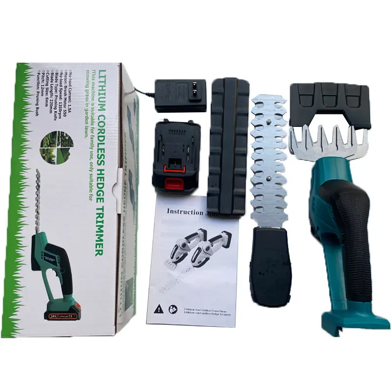 爆款两用电动篱笆剪线充电式剪枝剪草机家用锂电绿篱机