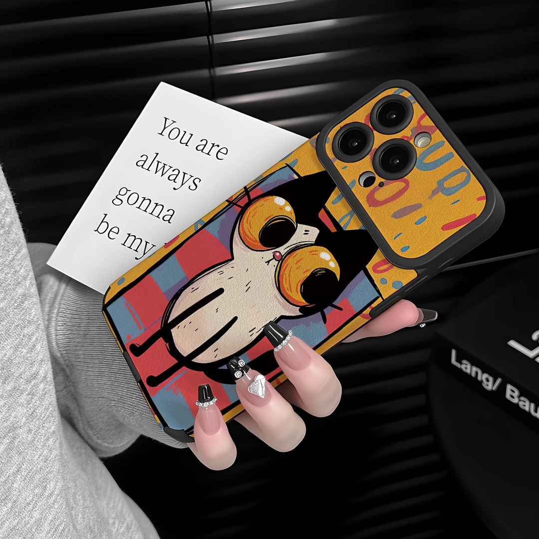 适用苹果17promax新款手机壳16高级感小众15plus轻奢14pm镜头全包13软硅胶12小羊皮质11超好看防摔保护套超火