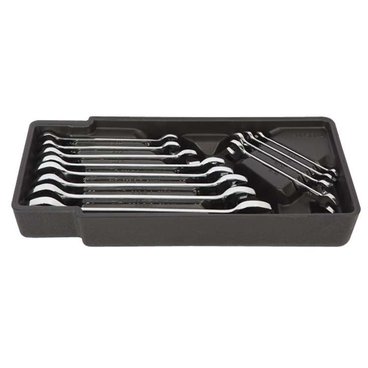 钢盾工具  12件双开口扳手呆扳手组合工具托 配合工具车用S025024