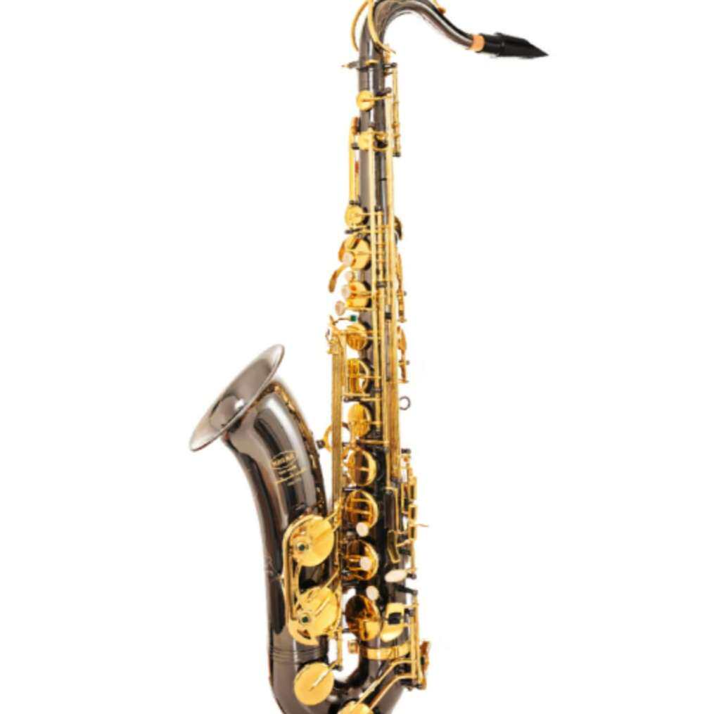 塞德森萨克斯降B调次中音萨克斯乐器 大萨双筋加固STS-680黑镍金
