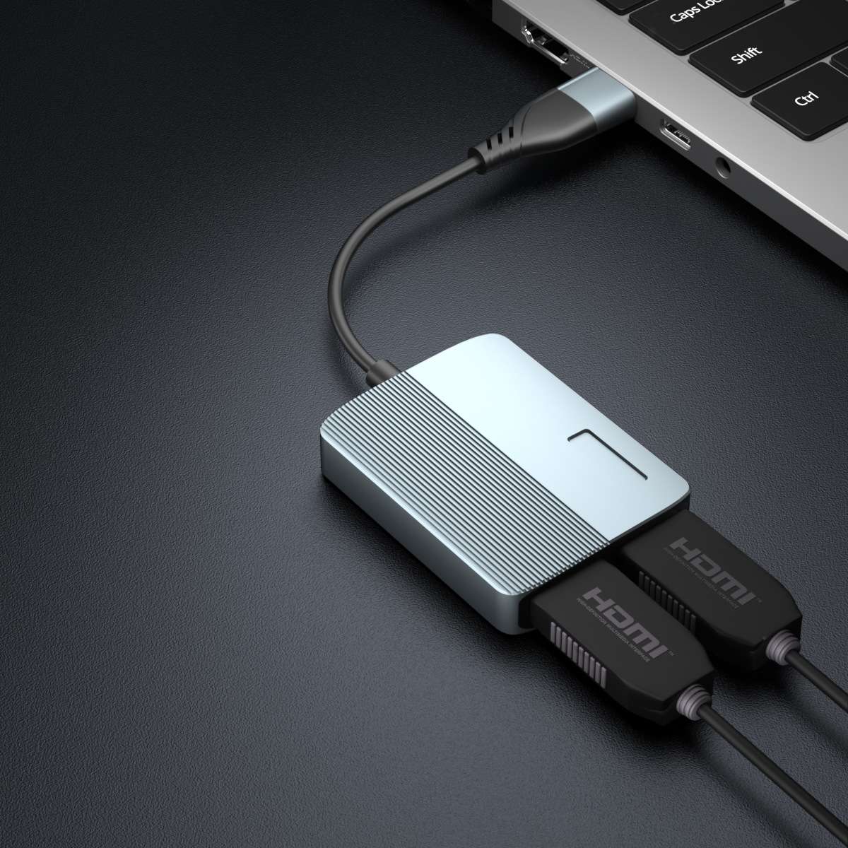 新款 USB+Type-C 转HDMI+VGA转接器 即插即用免驱动