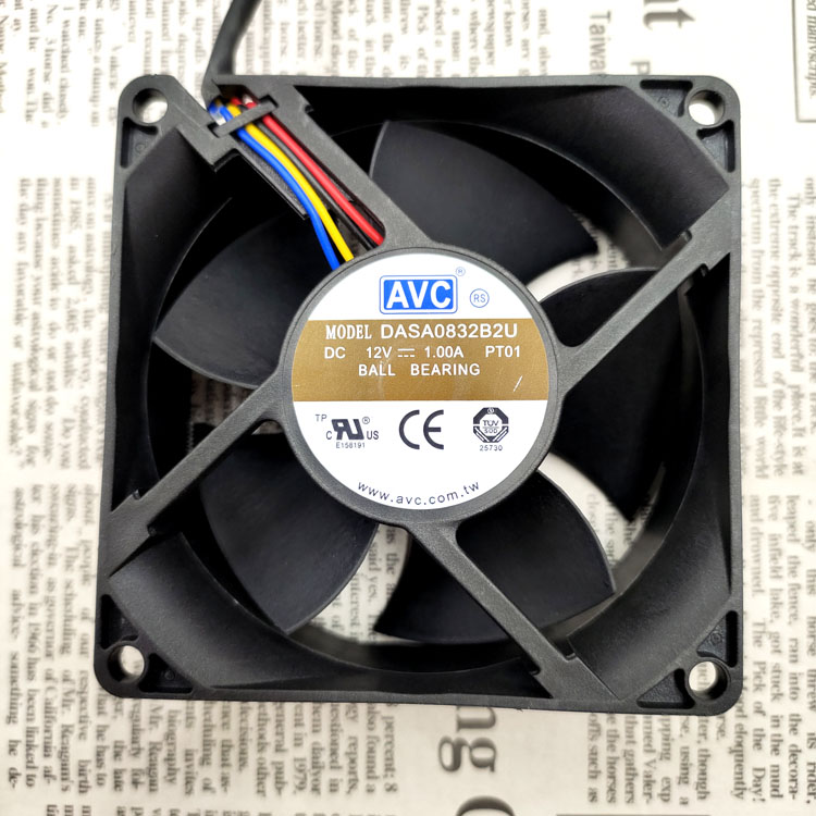 DASA0832B2U 全新AVC 8032 12V 1.0A 8厘米四线PWM大风量散热风扇