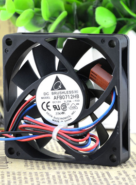 台达 CPU AFB0712HB DC12V 0.33A 7CM 机箱 7015 双滚珠 散热风扇