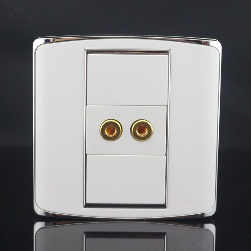 86型钢架一位5.1环绕音响墙壁插座音频插座卡拉OK音响孔音箱插口,标准件/零部件/工业耗材,输送带/传送带,淘宝优惠券,粉丝福利购,淘宝优惠卷