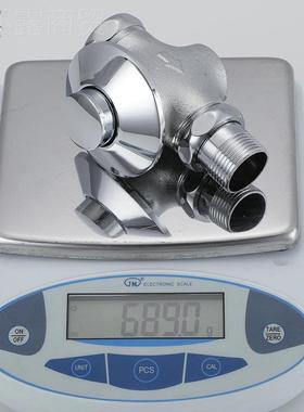 黄暗铜装GXO洗脚踏冲阀蹲 便器冲水阀隐藏式脚踩大便冲洗阀