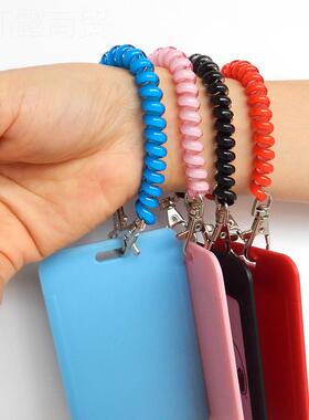 公保交卡套学生饭YOC通卡可爱护挂绳脖市民一卡套钥匙扣胸牌卡通