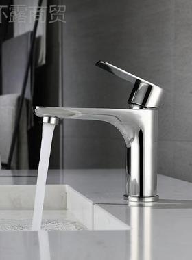 不钢面盆水龙盆头 CUH卫间冷热平板生单孔 洗手盆洗脸锈台盆龙头