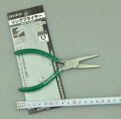 ENGINEER日本工程师 卡簧钳 PZ-02   164mm 原装进口精密电子工具
