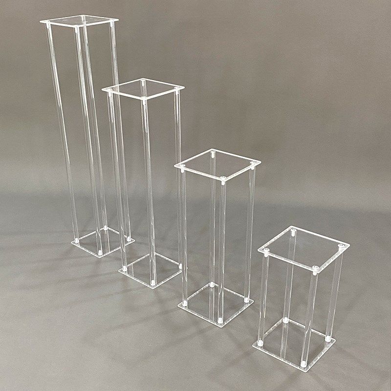 水晶路引方柱透明亚克力方架烛台婚庆道具几何花架橱窗装饰布置架,节庆用品/礼品,路引,淘宝优惠券,粉丝福利购,淘宝优惠卷