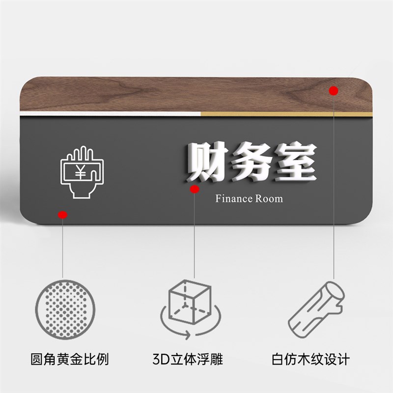 立体亚克力科室牌办公室门牌订制指示牌总经理室公司部门创意个性