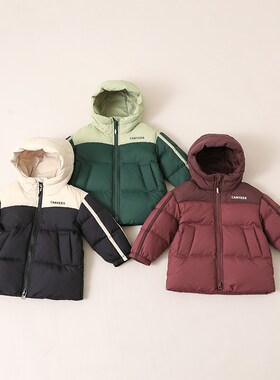 男童羽绒服中长款加厚2024冬季新款儿童羽绒服女童90绒外套23871