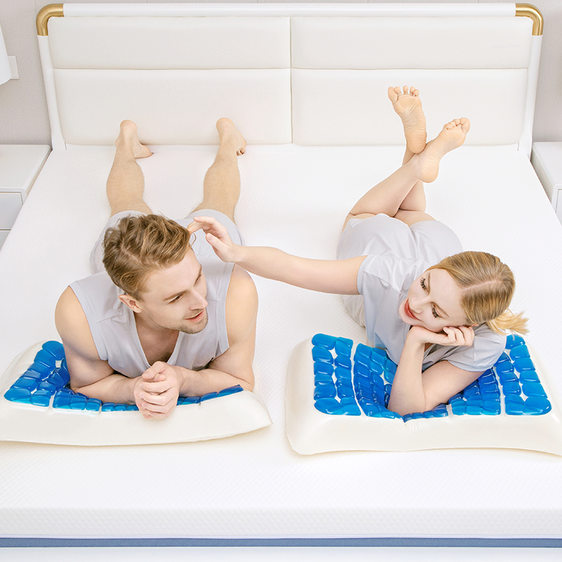 冰枕凝胶枕头枕芯深度睡眠高低颈椎慢回弹竹炭成人两对宿舍夏天用