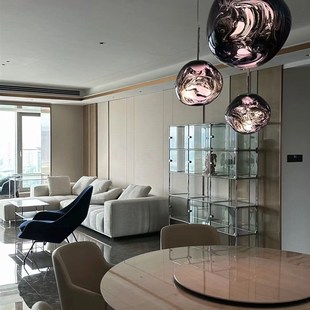 英国熔岩灯吊灯床头卧室别墅创意吧台餐厅楼梯复式楼挑空设计师