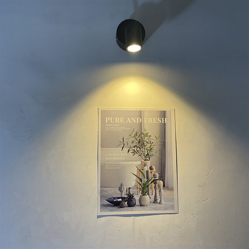 5瓦坐地吸顶两用小射灯LED吸顶灯插头式简单安装小物件壁画补光灯