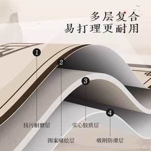圆桌餐垫酒店餐厅餐具垫免洗防油防水隔热垫家用扇形碗盘垫 新中式