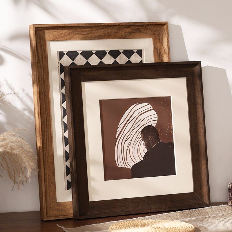 美式复古实木画框空框装裱相框挂墙4k8k素描a3a4油画拼图框架定制,家居饰品,相框/画框,淘宝优惠券,粉丝福利购,淘宝优惠卷