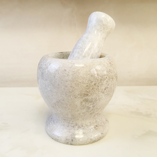 家用蒜臼子压蒜器天然石捣药罐研磨器蒜泥器原石打磨压蒜器石臼子