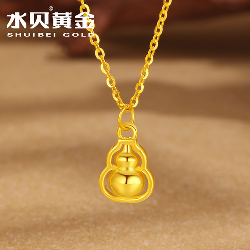 水贝黄金吊坠女足金999福禄绵绵