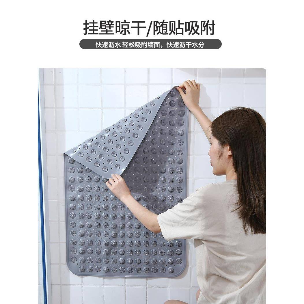 新款无异味浴室垫防滑垫家用淋浴房洗澡防摔吸盘地垫卫浴按摩脚垫图片
