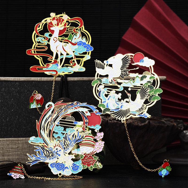 复古风镂空金属书签创意中国风文艺精美小礼品纪念品学生文艺书夹
