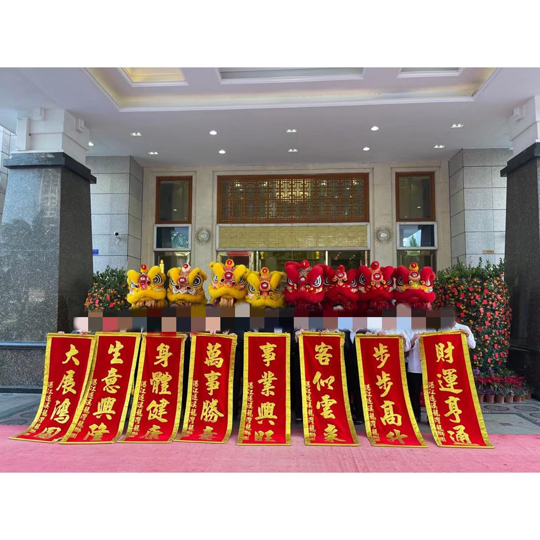 南狮行比赛龙狮用品喜庆表演醒狮道具佛山醒狮遂溪狮头彩扎舞狮子